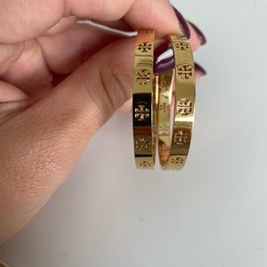 Tory Burch gold hoops